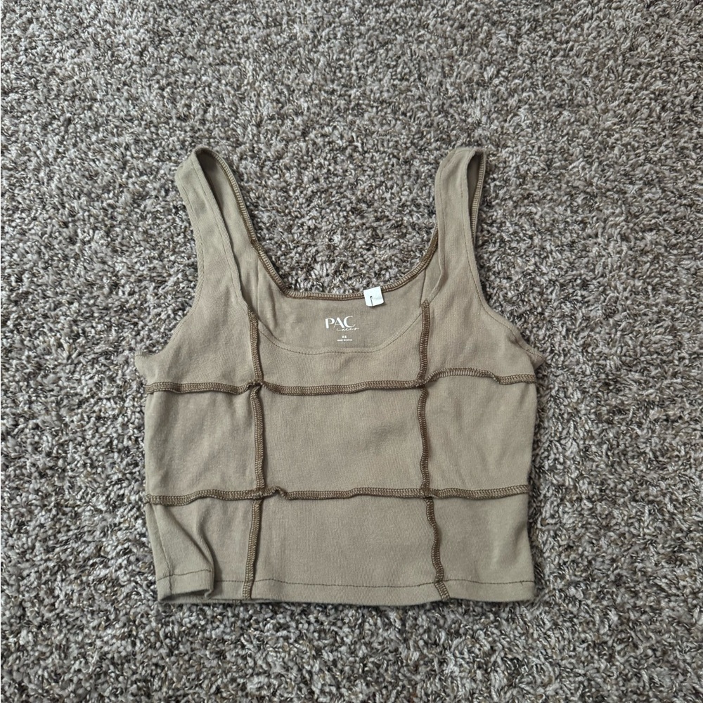 Women's Olive Green Tank Top